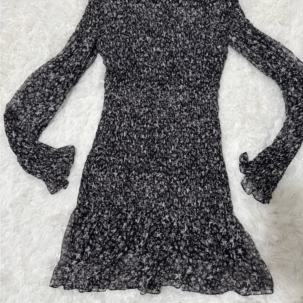 LoveShackFancy ruched mini dress